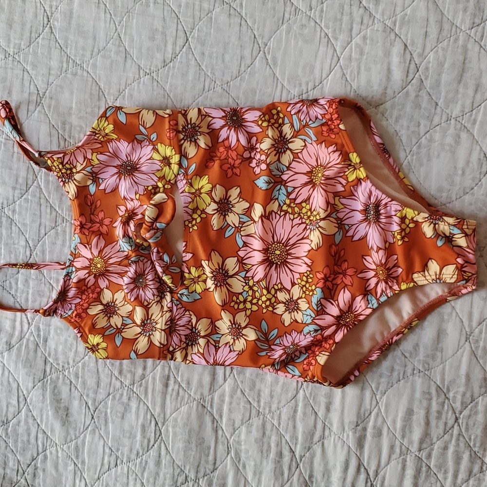 girls Cat & Jack bathing suit